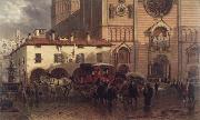 Edward lamson Henry The Cathedral of Piacenza oil painting reproduction